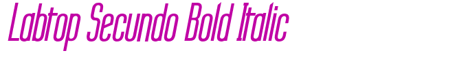 Labtop Secundo Bold Italic